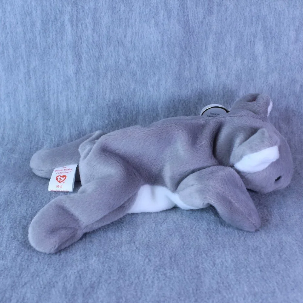 TY MEL the‎ KOALA BEAR Laying Down #4162 Beanie Babies 1-15-1996 VINTAGE NWT